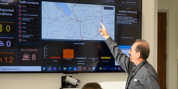 City of Syracuse Traffic Management Center Dashboard: Demonstration of Application Incident Dashboard