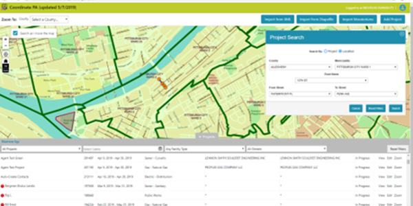 Coordinate PA image